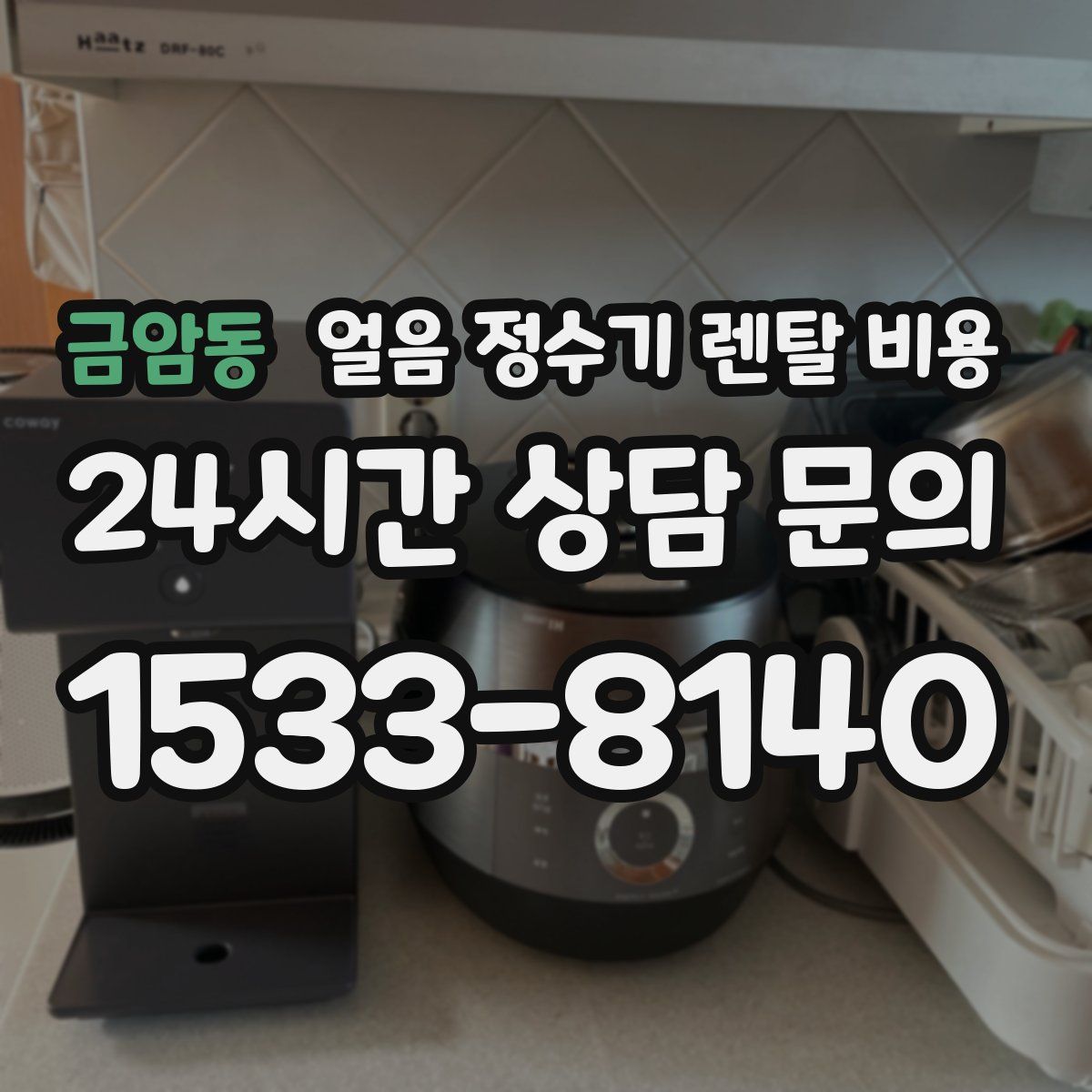 금암동 얼음 정수기 렌탈 비용