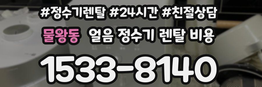 물왕동 얼음 정수기 렌탈 비용