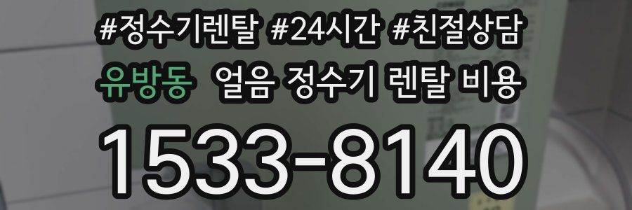 유방동 얼음 정수기 렌탈 비용