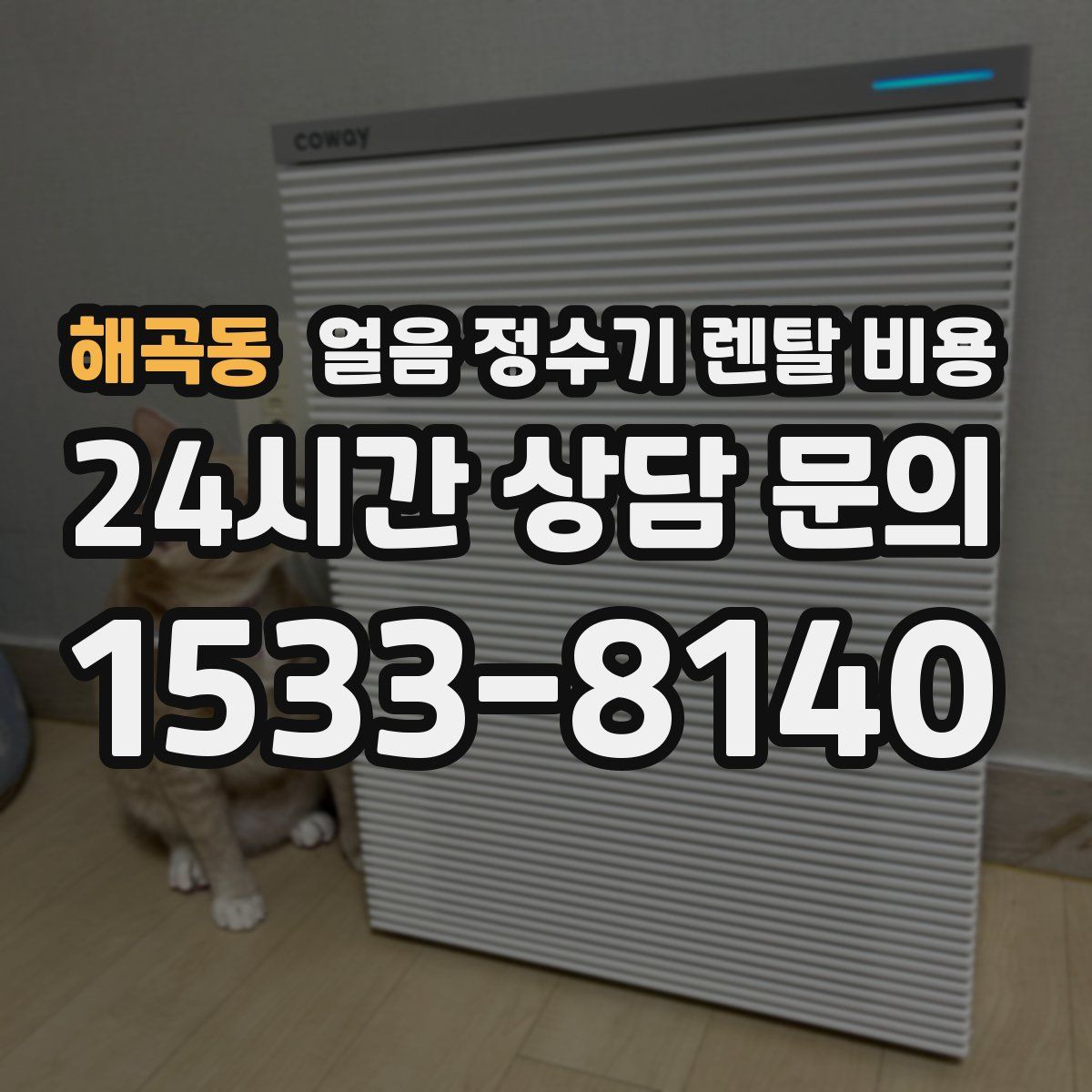 해곡동 얼음 정수기 렌탈 비용