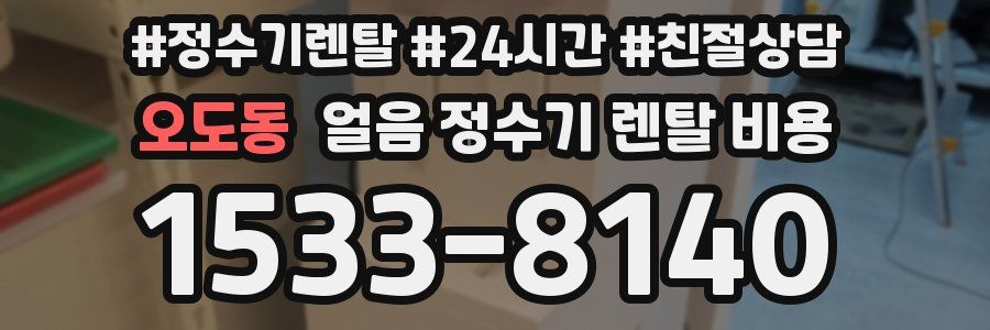 오도동 얼음 정수기 렌탈 비용