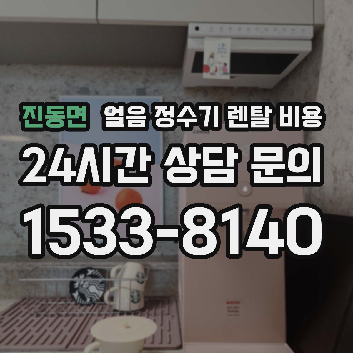 진동면 얼음 정수기 렌탈 비용