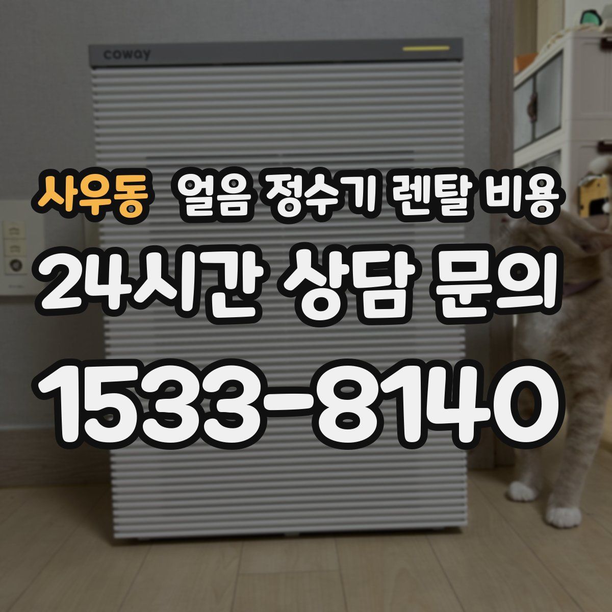 사우동 얼음 정수기 렌탈 비용