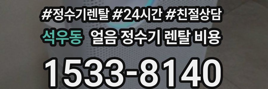 석우동 얼음 정수기 렌탈 비용