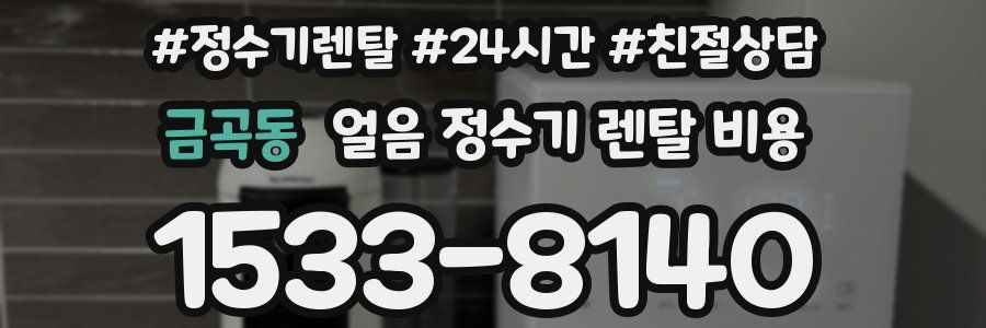 금곡동 얼음 정수기 렌탈 비용
