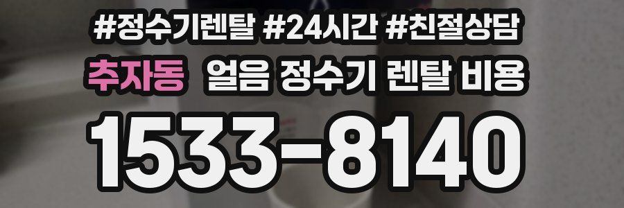 추자동 얼음 정수기 렌탈 비용