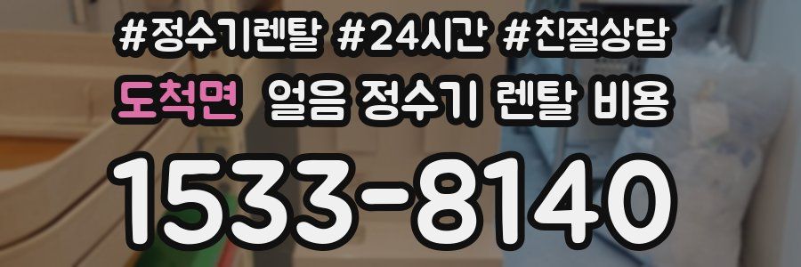 도척면 얼음 정수기 렌탈 비용