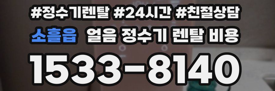 소흘읍 얼음 정수기 렌탈 비용