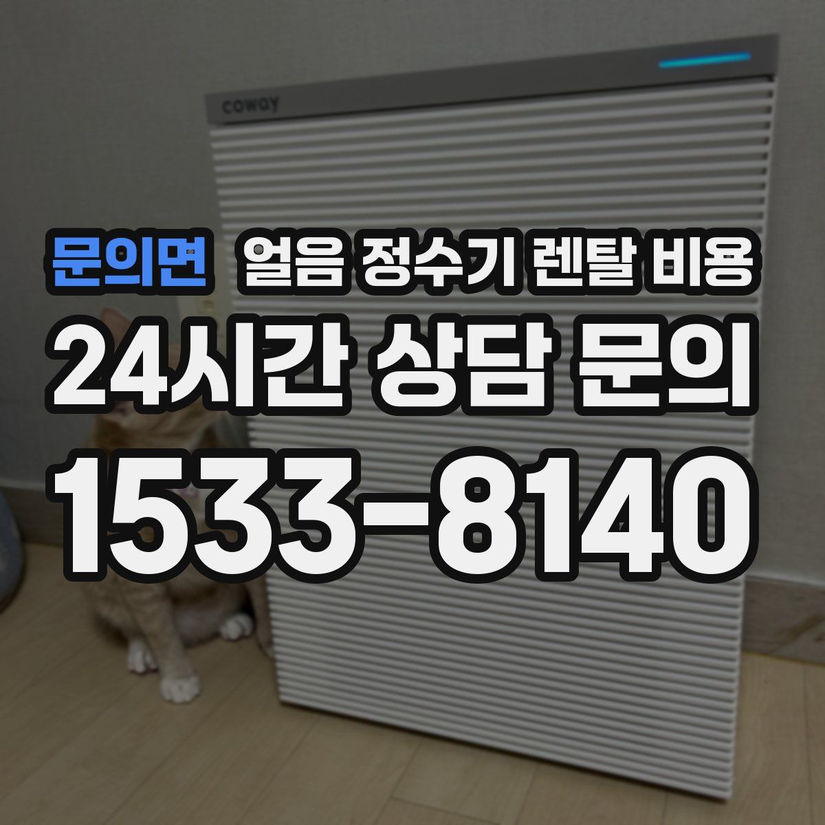 문의면 얼음 정수기 렌탈 비용