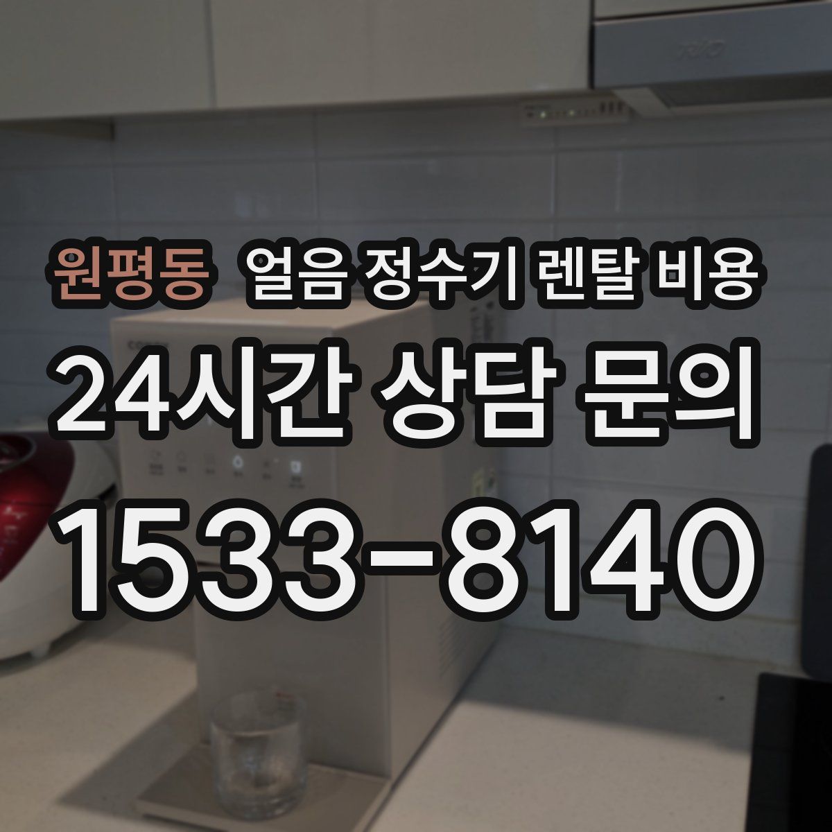 원평동 얼음 정수기 렌탈 비용