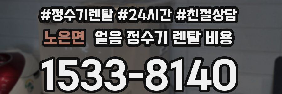 노은면 얼음 정수기 렌탈 비용