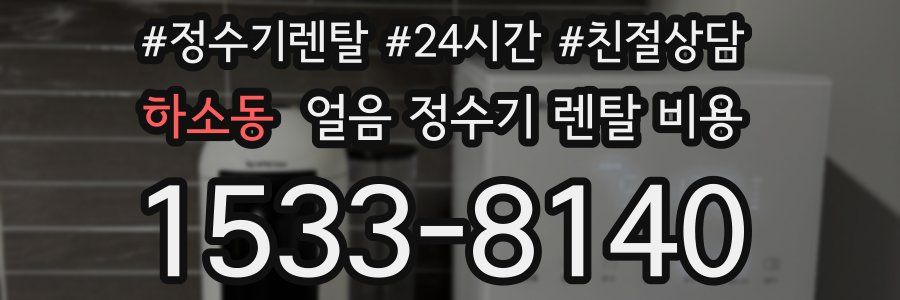 하소동 얼음 정수기 렌탈 비용