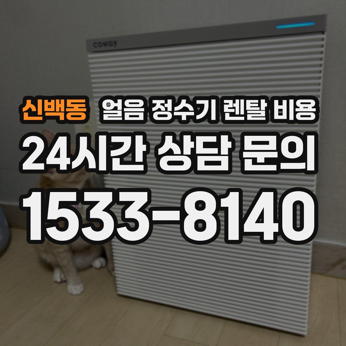 신백동 얼음 정수기 렌탈 비용