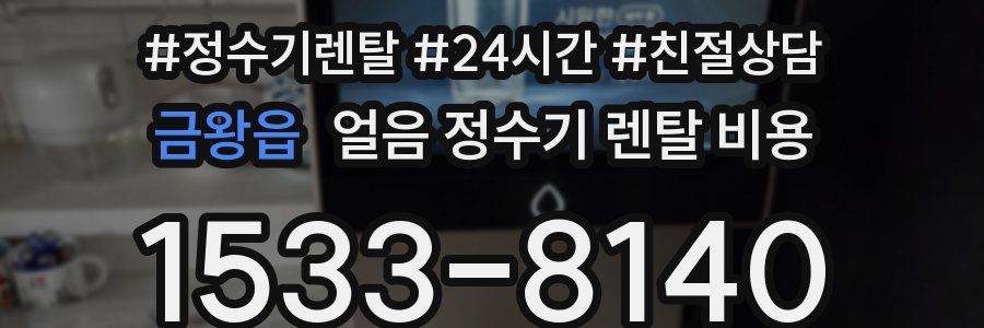 금왕읍 얼음 정수기 렌탈 비용