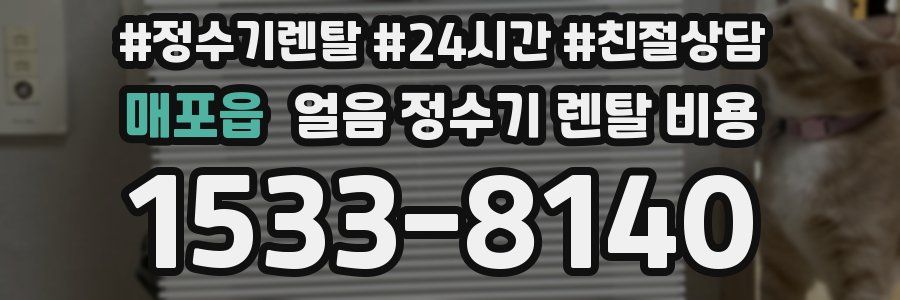 매포읍 얼음 정수기 렌탈 비용