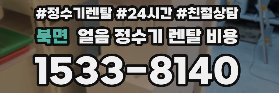 북면 얼음 정수기 렌탈 비용