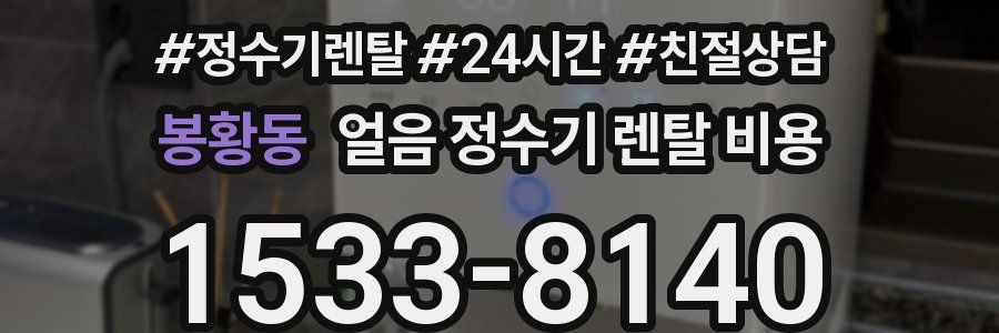 봉황동 얼음 정수기 렌탈 비용