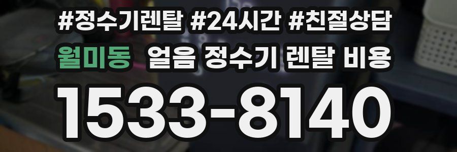 월미동 얼음 정수기 렌탈 비용