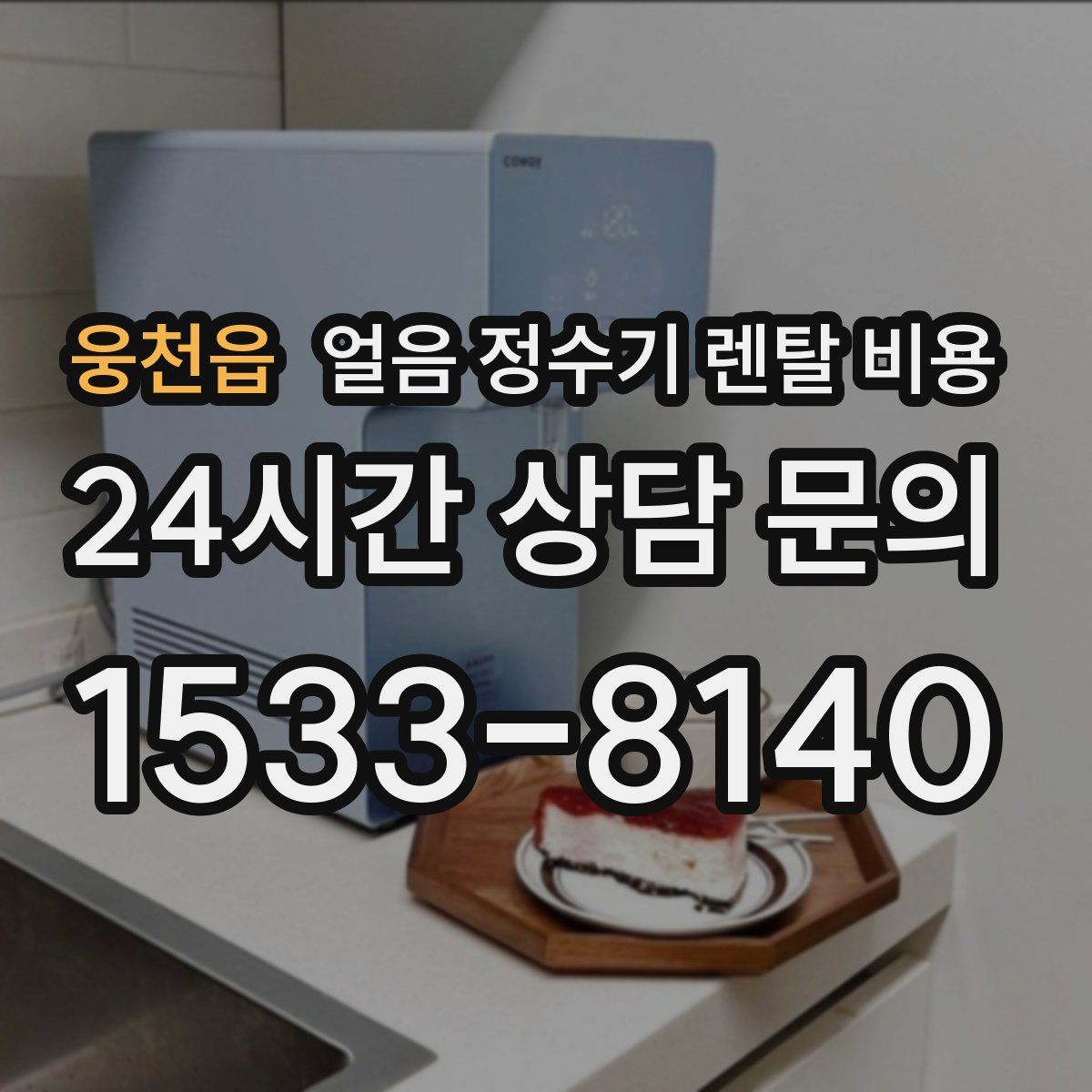 웅천읍 얼음 정수기 렌탈 비용