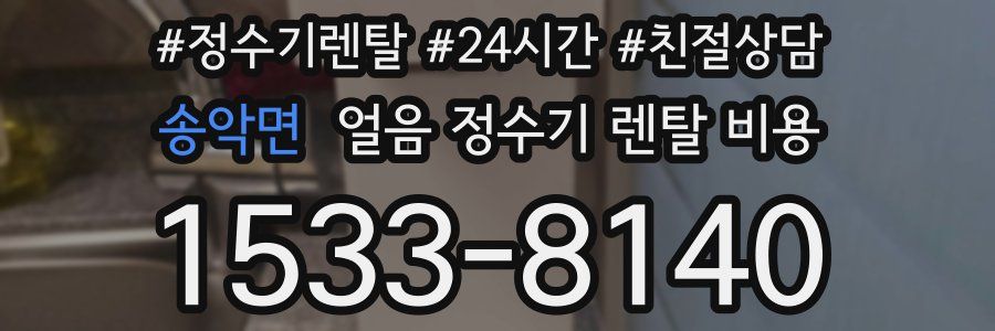 송악면 얼음 정수기 렌탈 비용