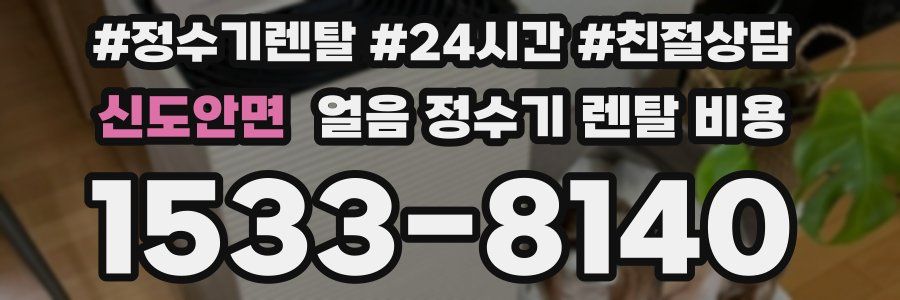 신도안면 얼음 정수기 렌탈 비용