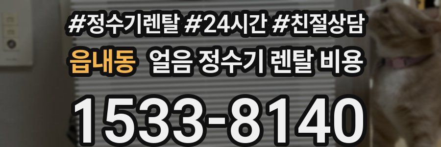 읍내동 얼음 정수기 렌탈 비용