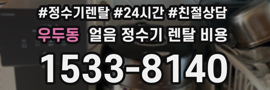 우두동 얼음 정수기 렌탈 비용