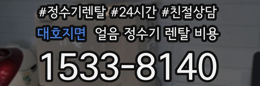 대호지면 얼음 정수기 렌탈 비용