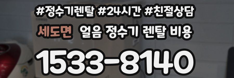 세도면 얼음 정수기 렌탈 비용