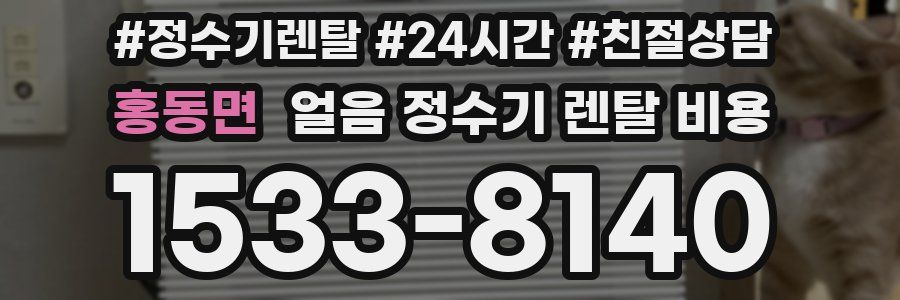 홍동면 얼음 정수기 렌탈 비용