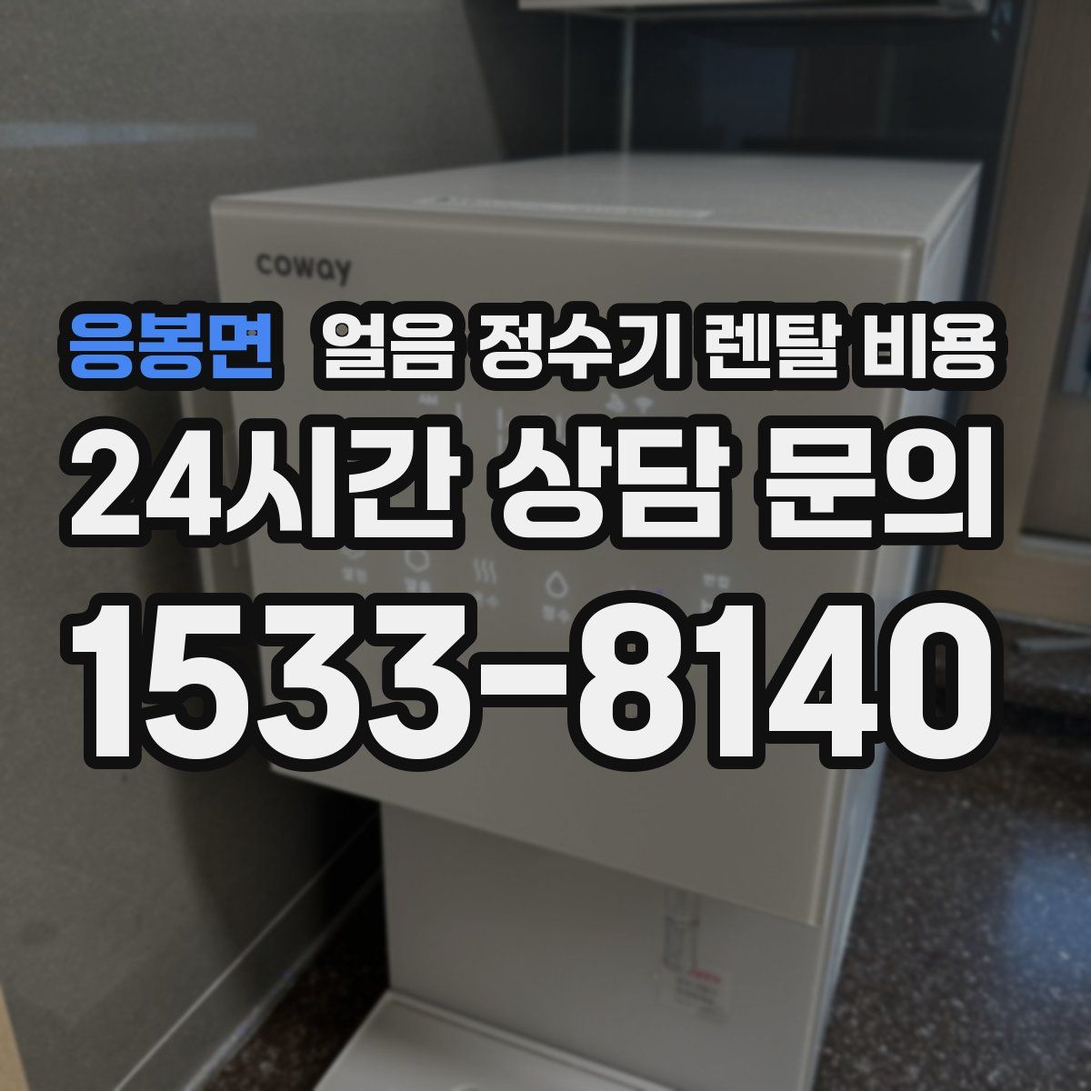 응봉면 얼음 정수기 렌탈 비용