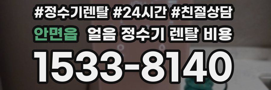안면읍 얼음 정수기 렌탈 비용