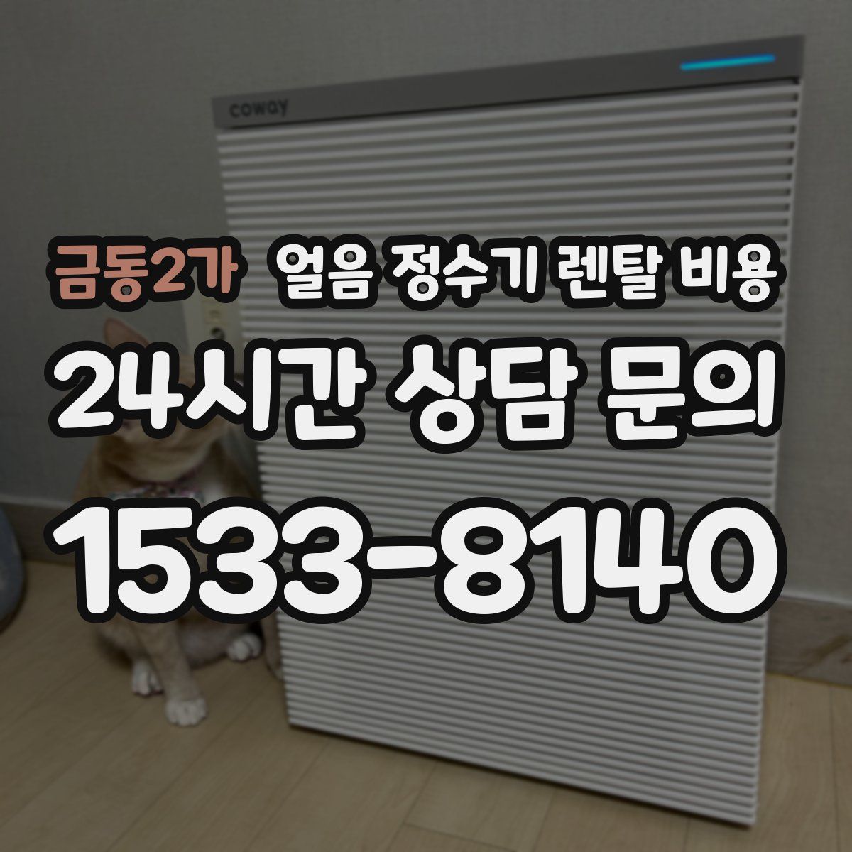 금동2가 얼음 정수기 렌탈 비용