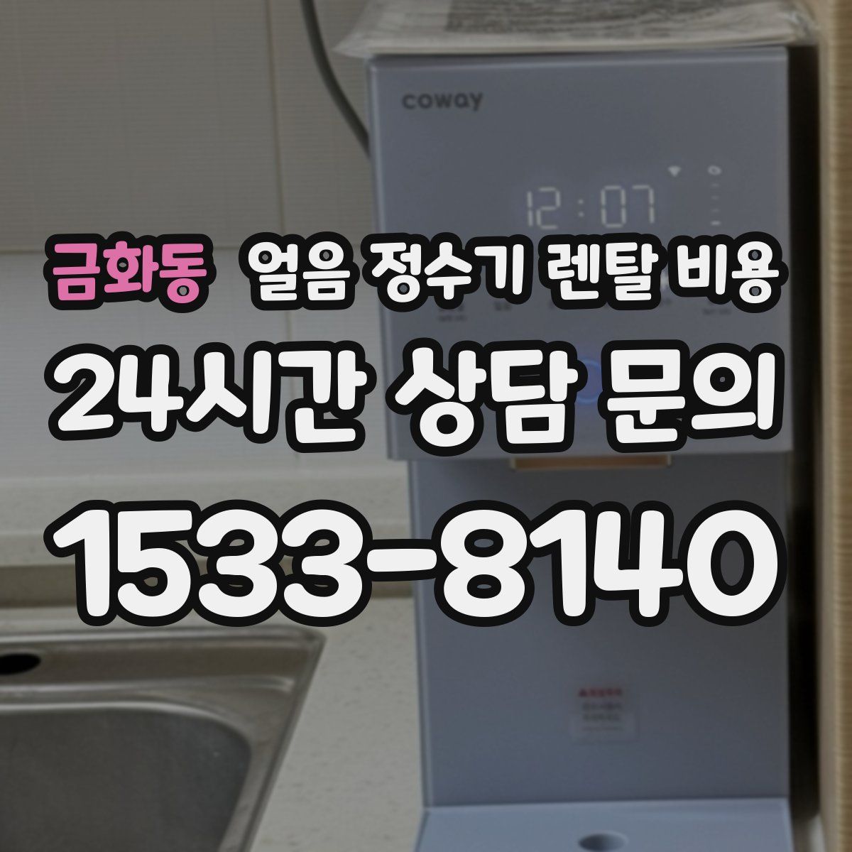 금화동 얼음 정수기 렌탈 비용