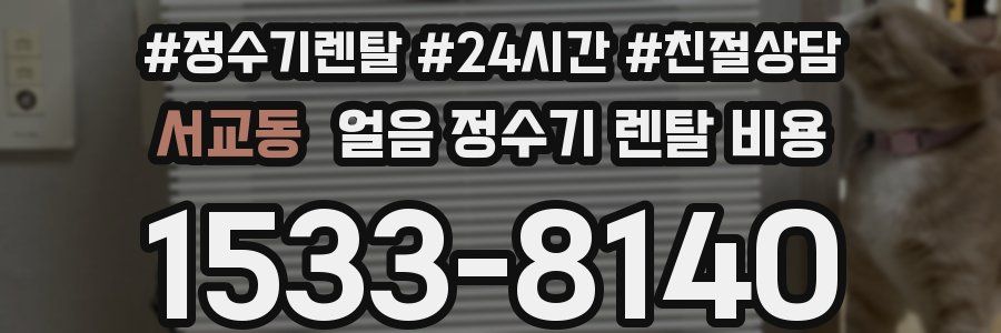 서교동 얼음 정수기 렌탈 비용