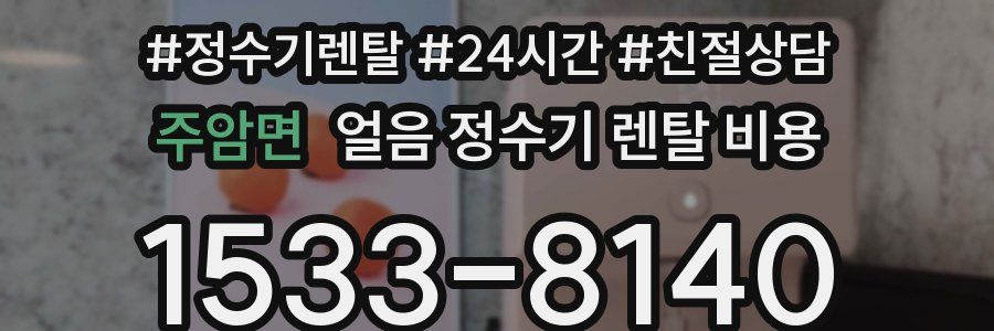 주암면 얼음 정수기 렌탈 비용