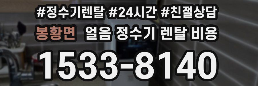 봉황면 얼음 정수기 렌탈 비용