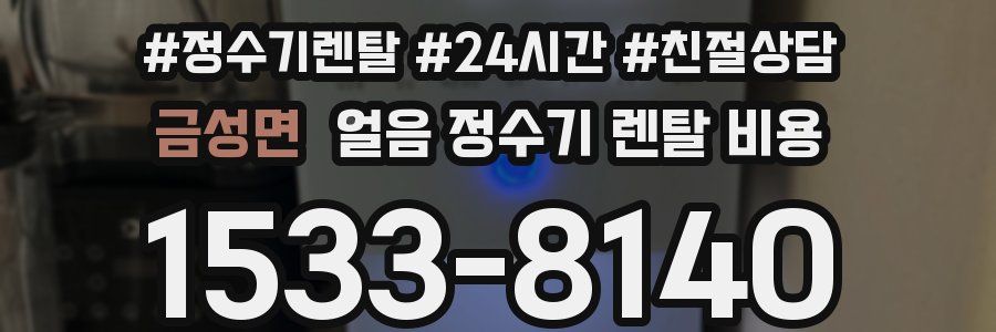 금성면 얼음 정수기 렌탈 비용