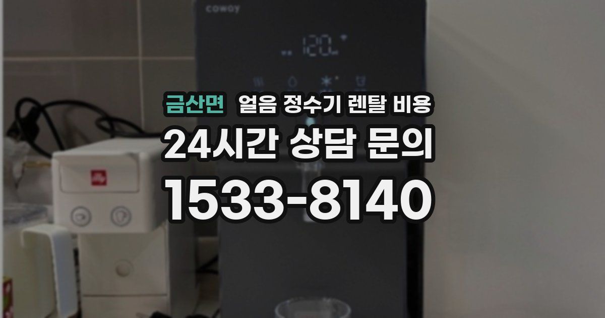 금산면 얼음 정수기 렌탈 비용