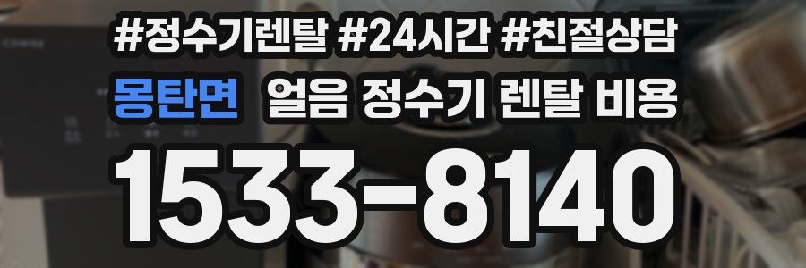 몽탄면 얼음 정수기 렌탈 비용