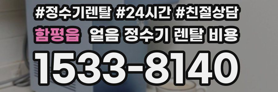 함평읍 얼음 정수기 렌탈 비용
