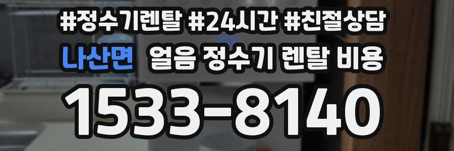 나산면 얼음 정수기 렌탈 비용