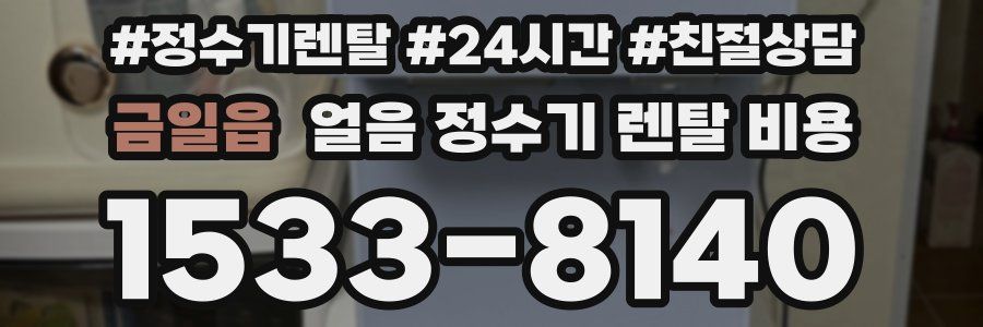 금일읍 얼음 정수기 렌탈 비용