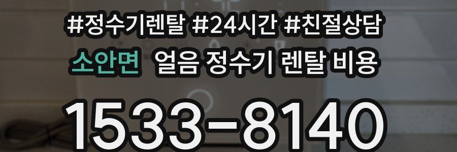 소안면 얼음 정수기 렌탈 비용