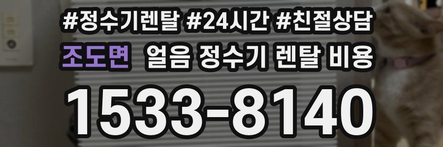 조도면 얼음 정수기 렌탈 비용