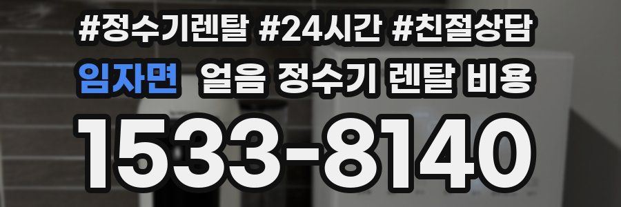 임자면 얼음 정수기 렌탈 비용