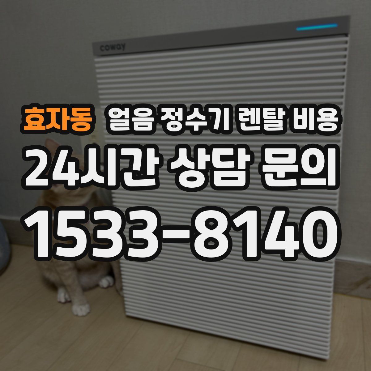 효자동 얼음 정수기 렌탈 비용