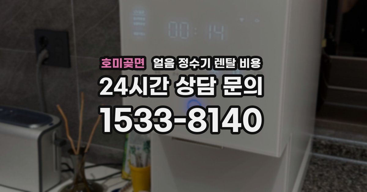 호미곶면 얼음 정수기 렌탈 비용