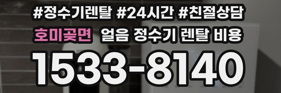 호미곶면 얼음 정수기 렌탈 비용