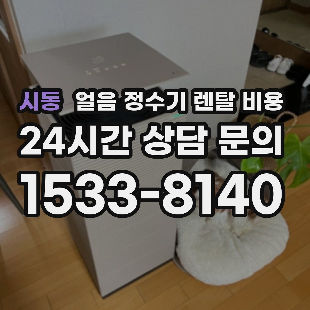 시동 얼음 정수기 렌탈 비용